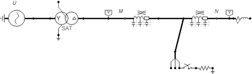 Method of calculating travelling wave front of single-phase grounding fault in distribution network