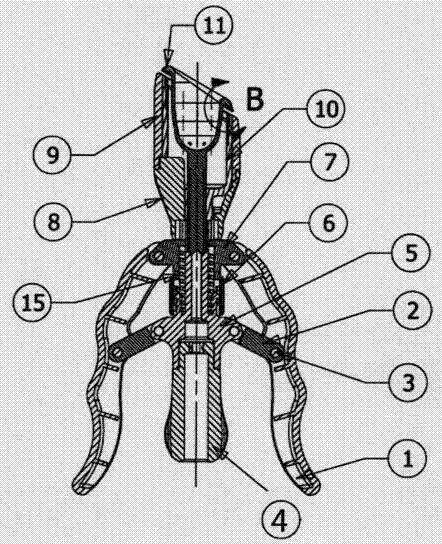 Circumcision suture device with visual operation functions