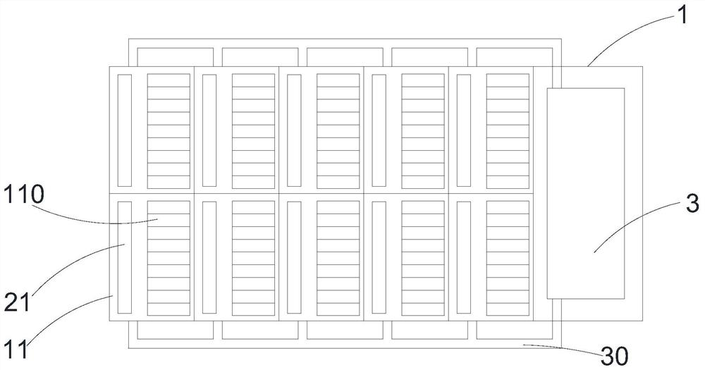 Prefabricated cabin type lithium ion battery energy storage system and partition heat management method