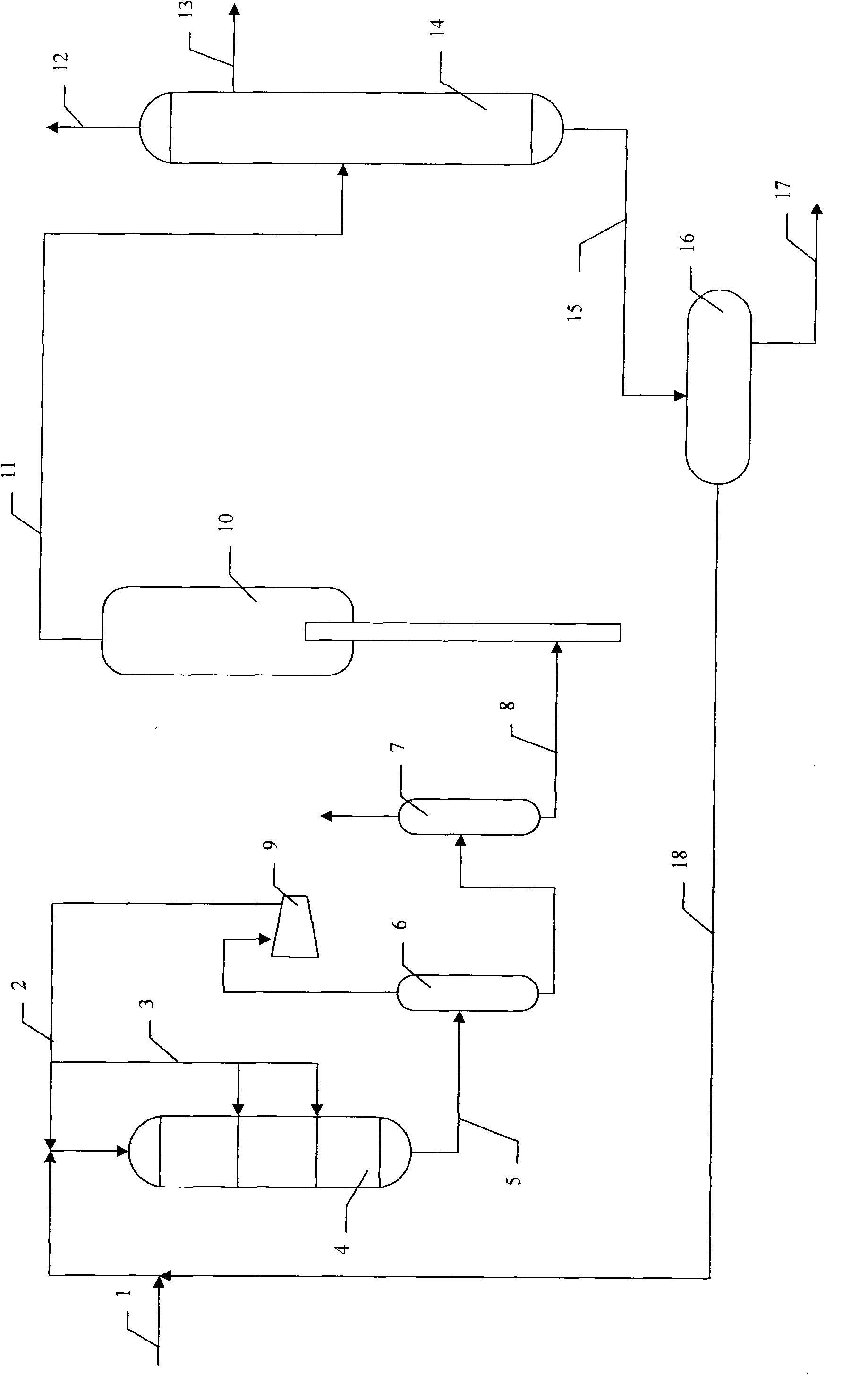 Wax oil hydrogenated treatment and catalytic cracking combined method