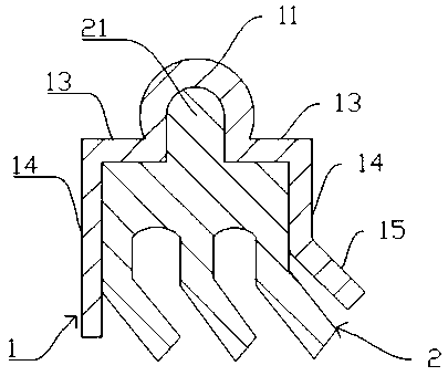 A bearing sealing ring