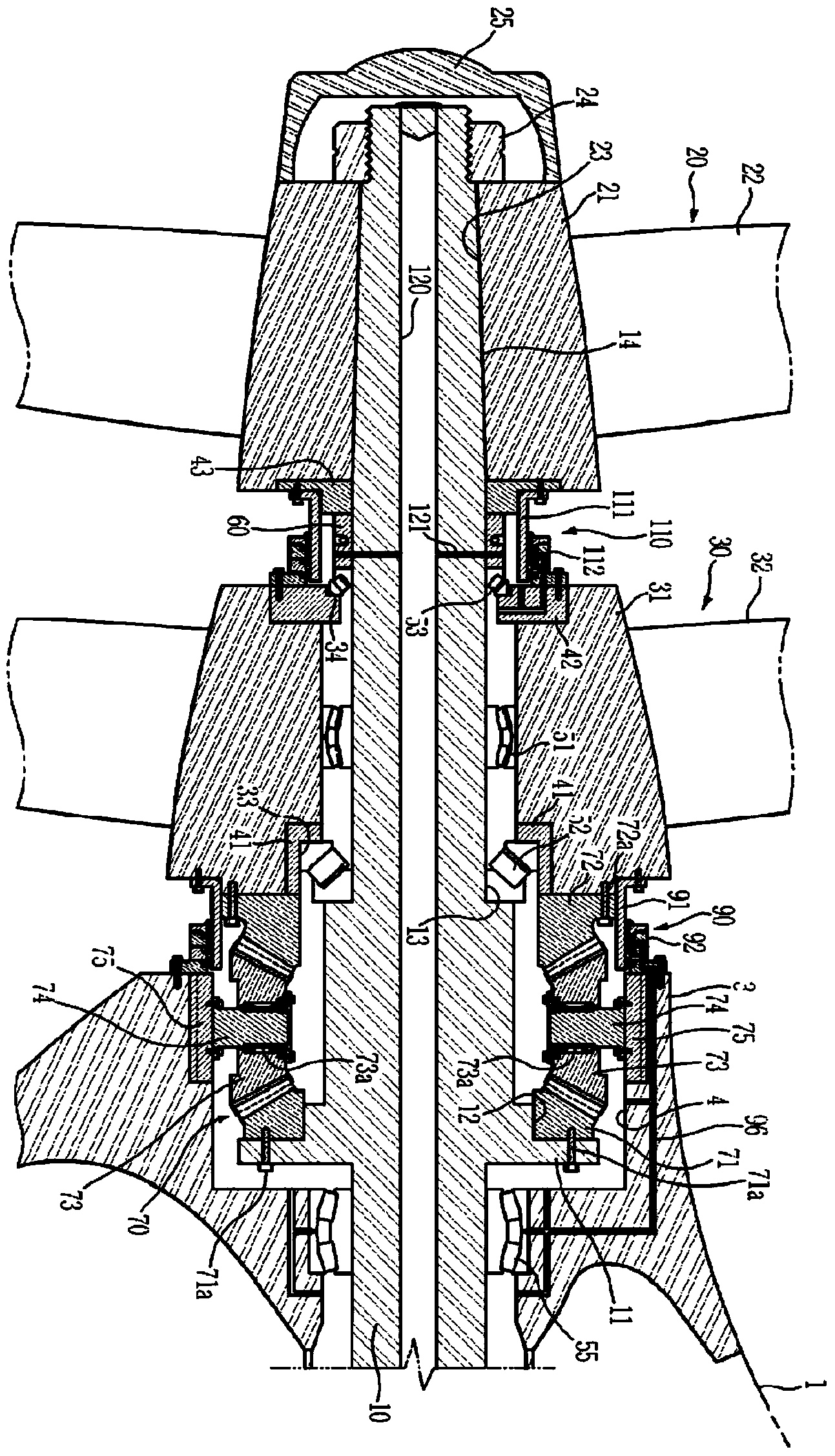 Ship propulsion device and ship having the same