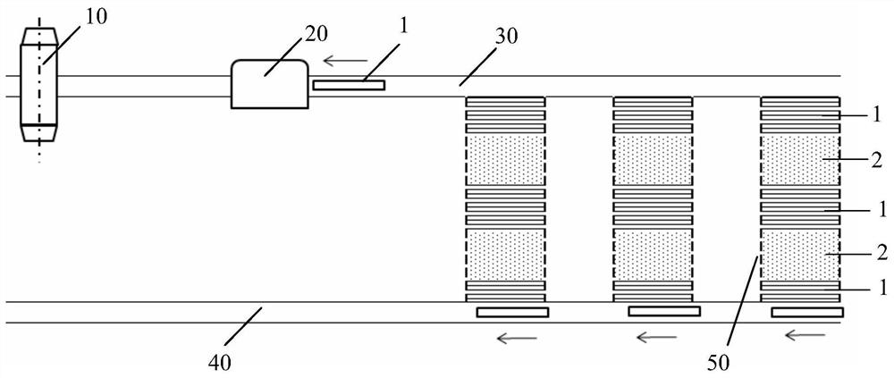 Continuous heating furnace arrangement mode for thick plate production and steel pumping method through same