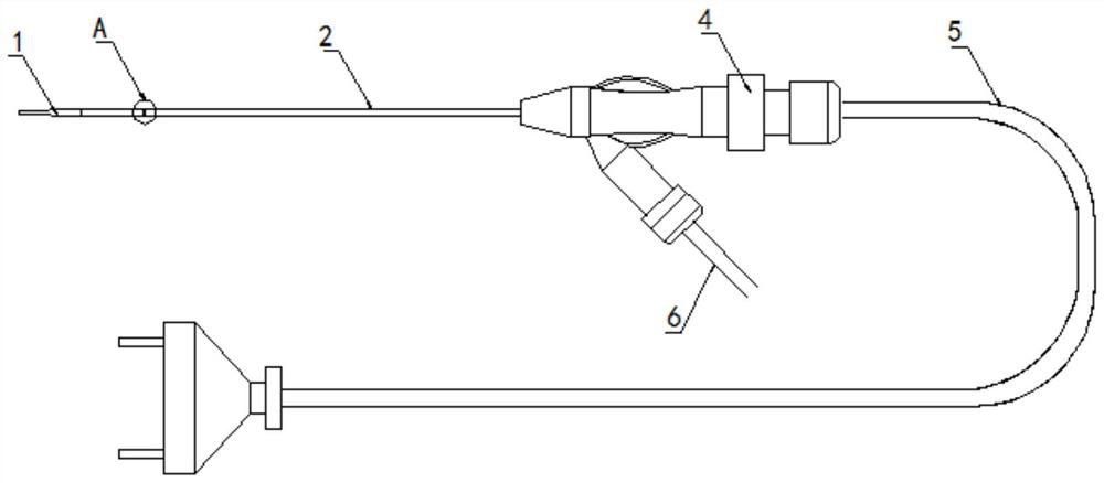 A radio frequency plasma knife electrode vaporization, thermal coagulation, cutting operation anti-inflammatory device