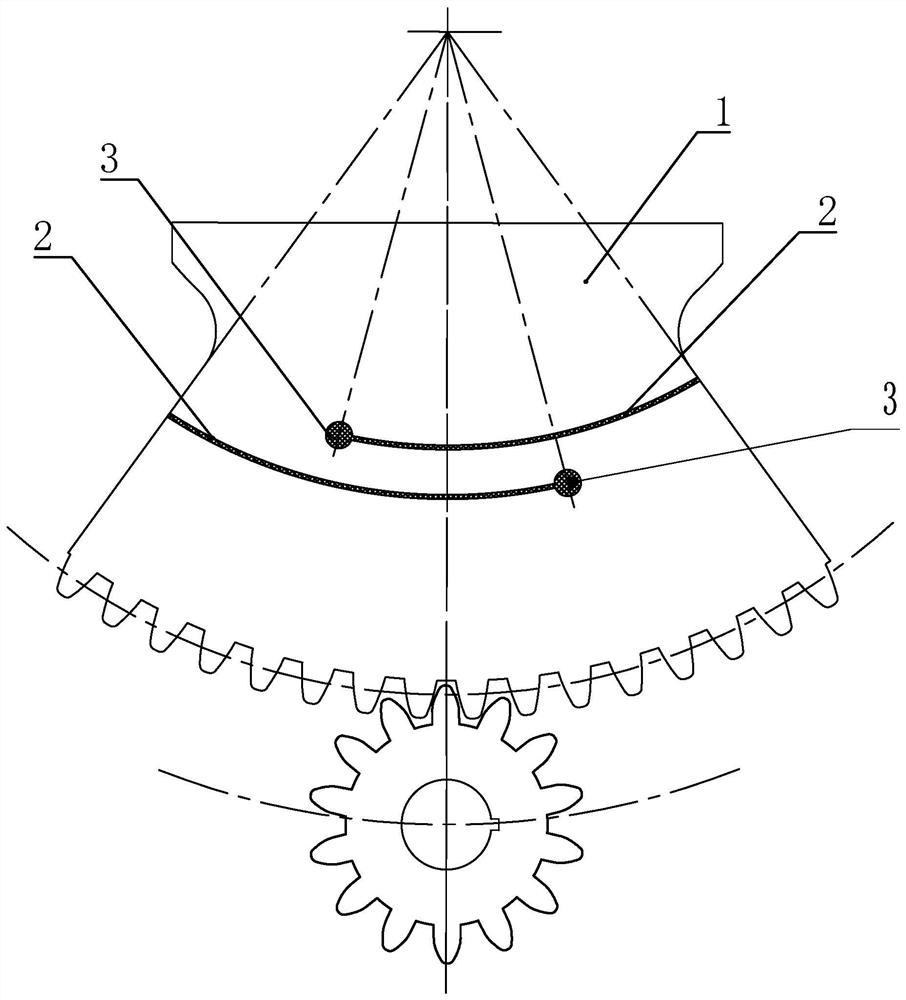 Fan-shaped gear backlash adjusting structure