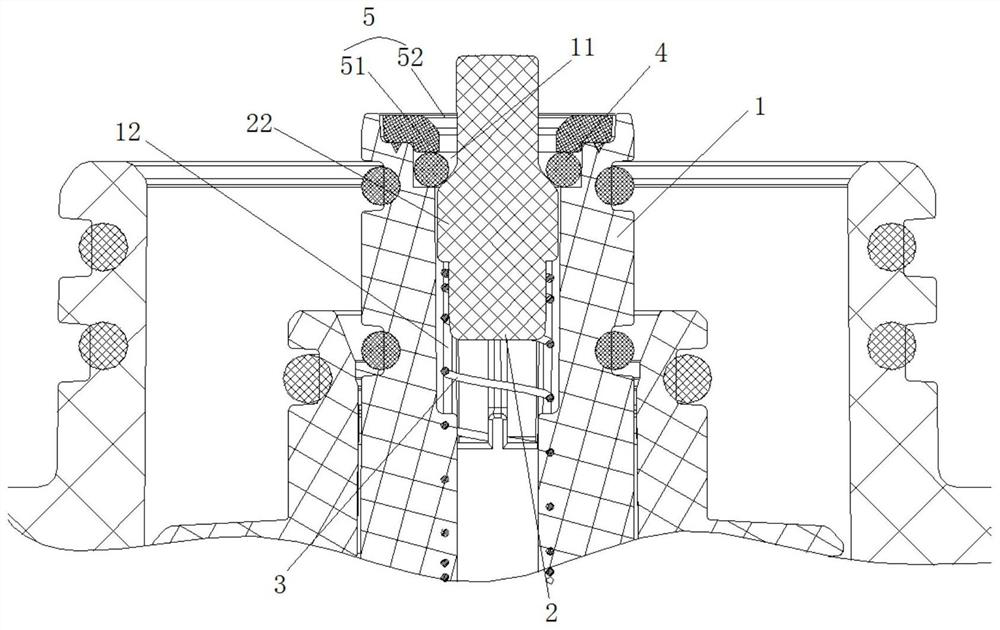 Water gap sealing structure, filter element and water purification equipment