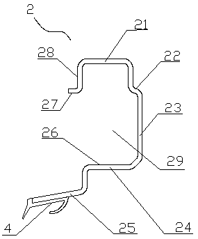 A processing technology of sliding door guide rail of automobile