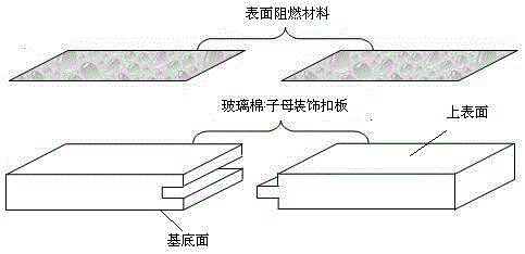 Glass wool decorative sheet