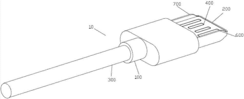 USB male connector capable of achieving forwarding and reverse connection