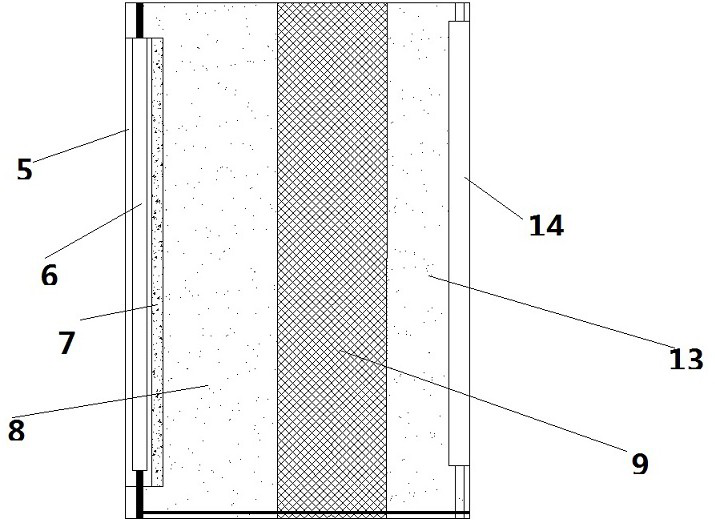 Wall, building and building system comprising foundation pit stability experiment method