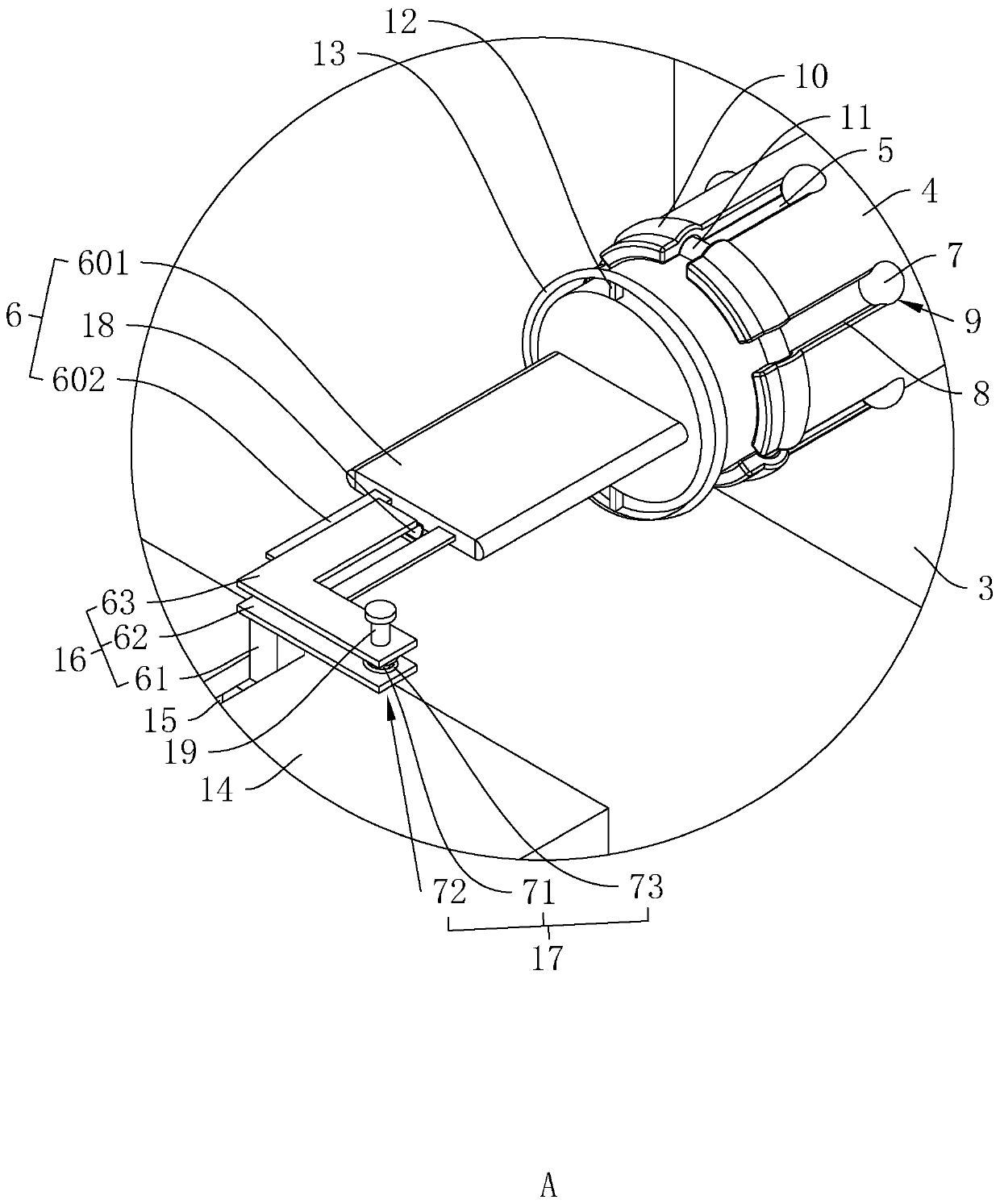 Rope head edge folding device