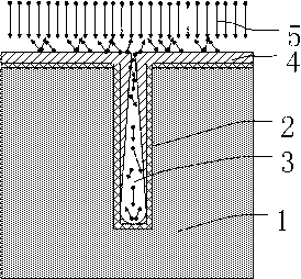 Method for manufacturing TSV seed layer with fine pitch and high depth-to-width ratio