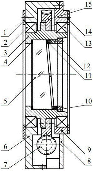 Rotating triple-prism beam scanning device