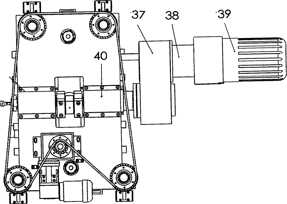 Anti-sliding punching transmission mechanism for sheet hot forming machine