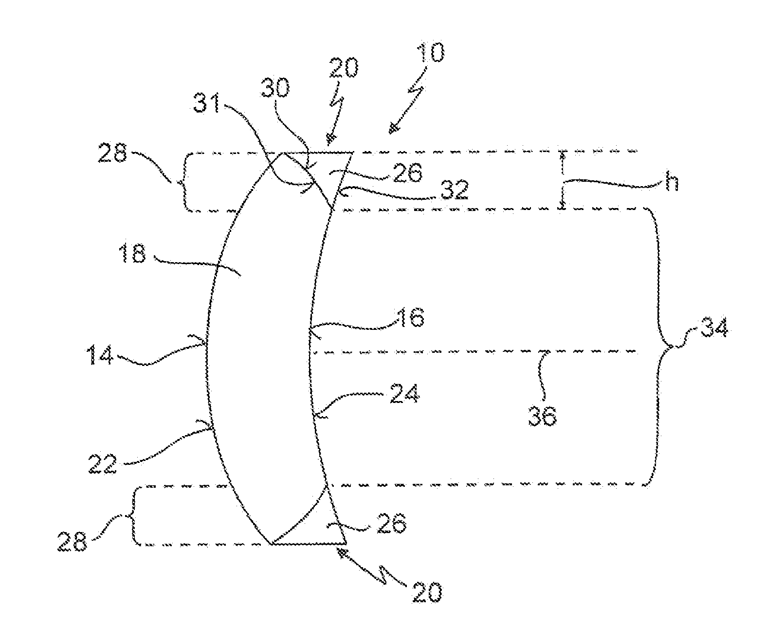 Optical lens, in particular for use as a spectacle lens