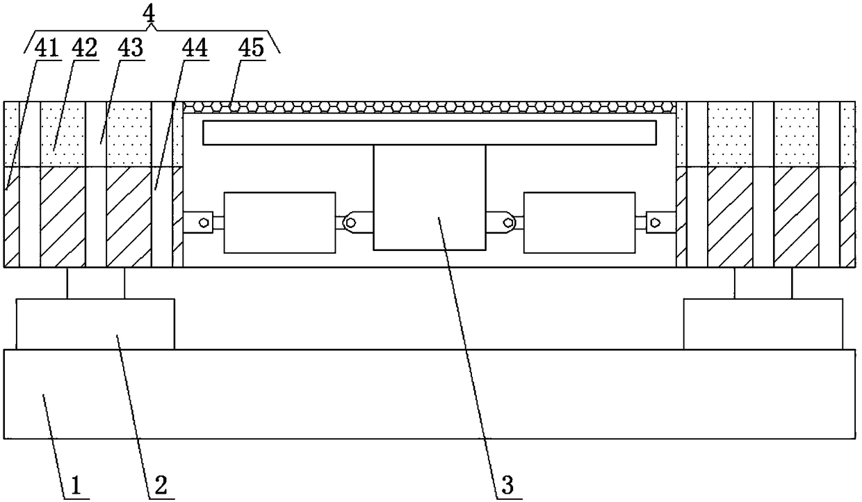 Protective pad with safety protection performance based on entertainment wind tunnel