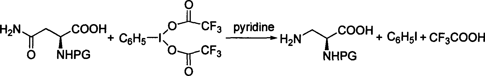 N alpha-Boc-N beta-Cbz-L-2,3 diaminopropionic acid derivative synthesis method