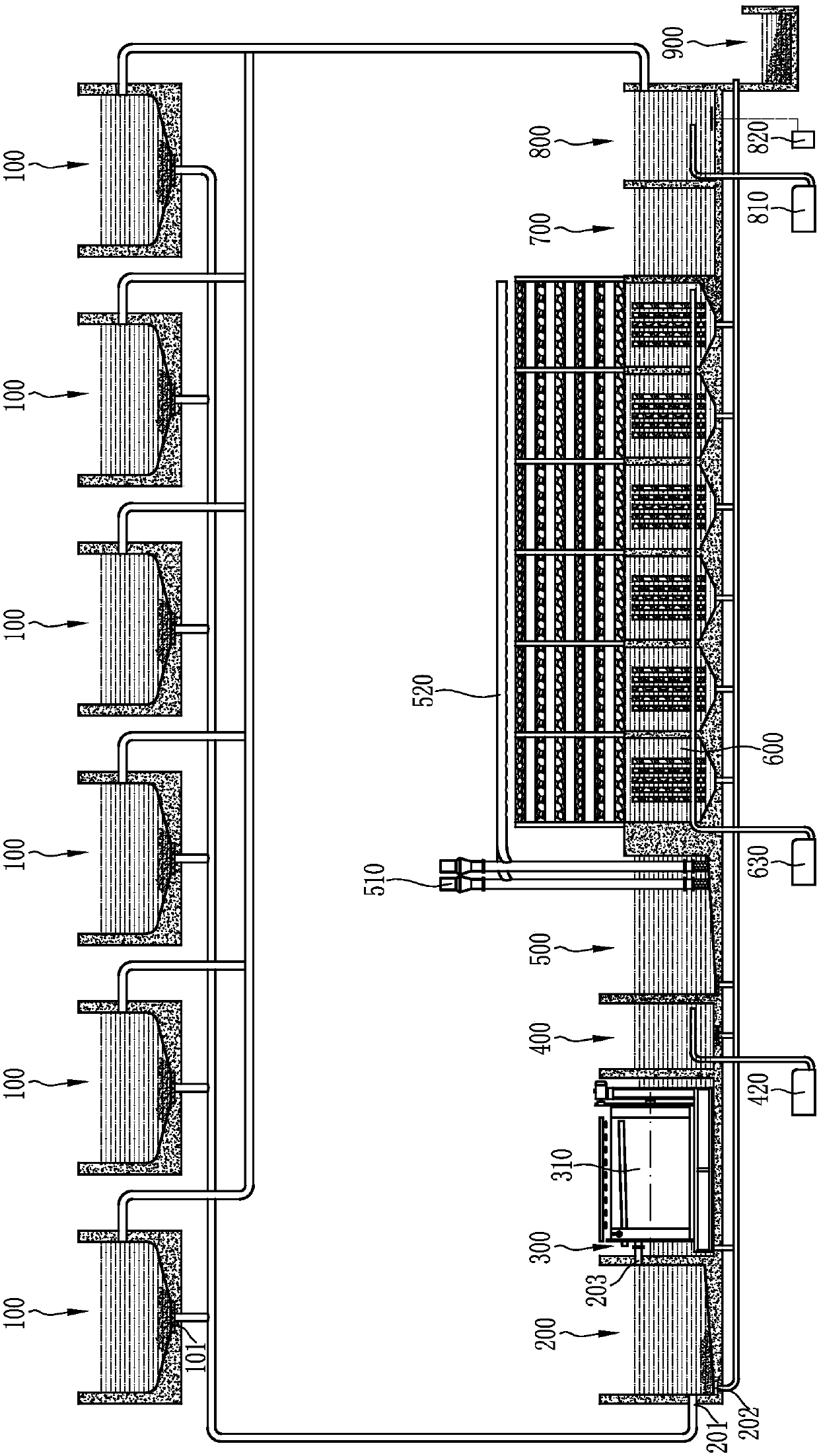 Intensive high-density circulating aquaculture method of penaeus vannamei