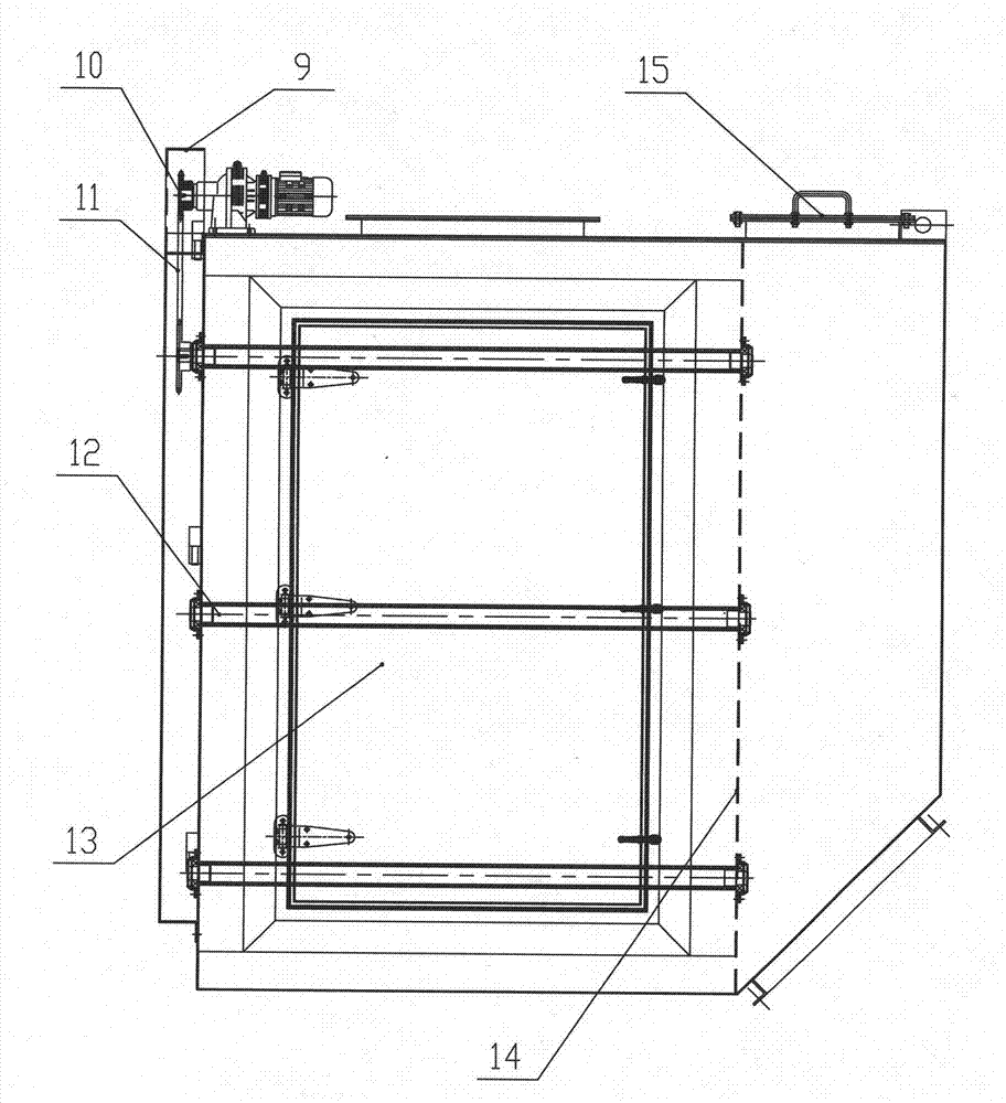 Automatic cleaning deduster with butterfly-shaped crawler belt