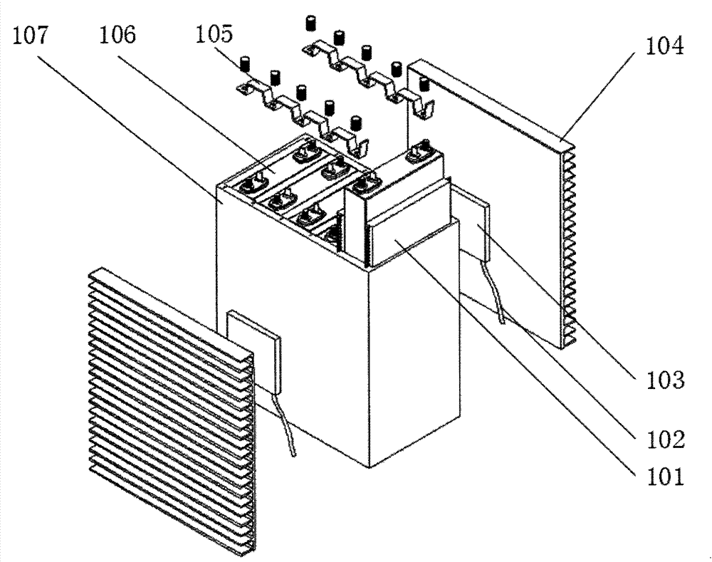 A power battery thermal management system based on thermoelectric cooling