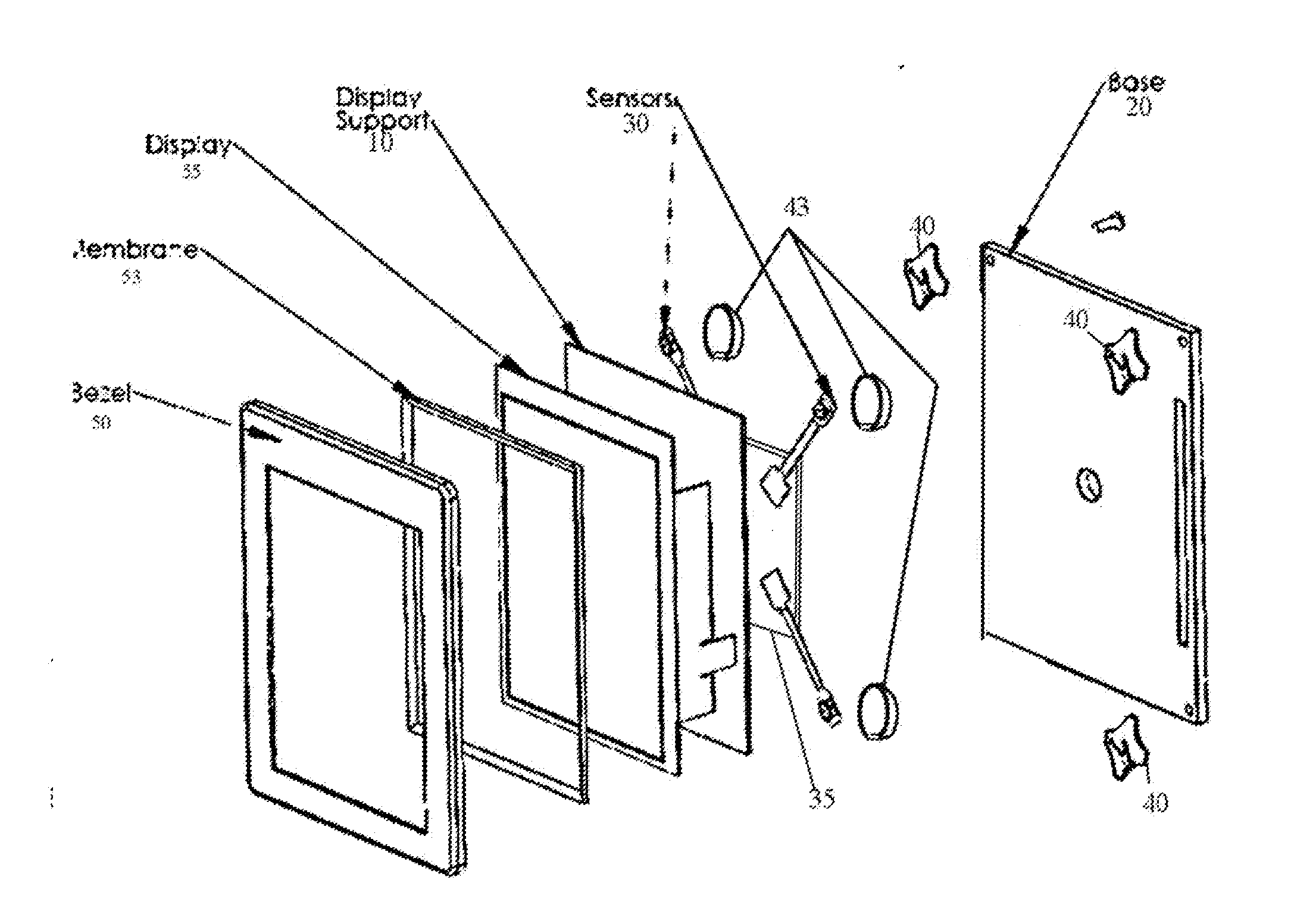 Snap domes as sensor protection