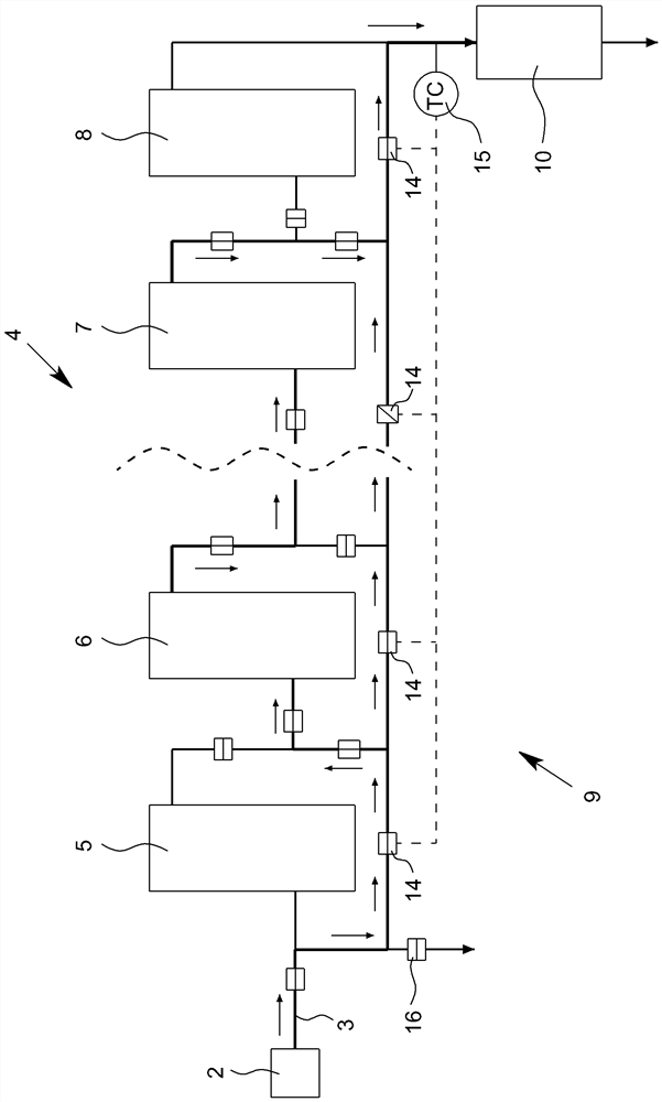 Method for operating a regenerative heat reservoir arrangement and heat reservoir arrangement