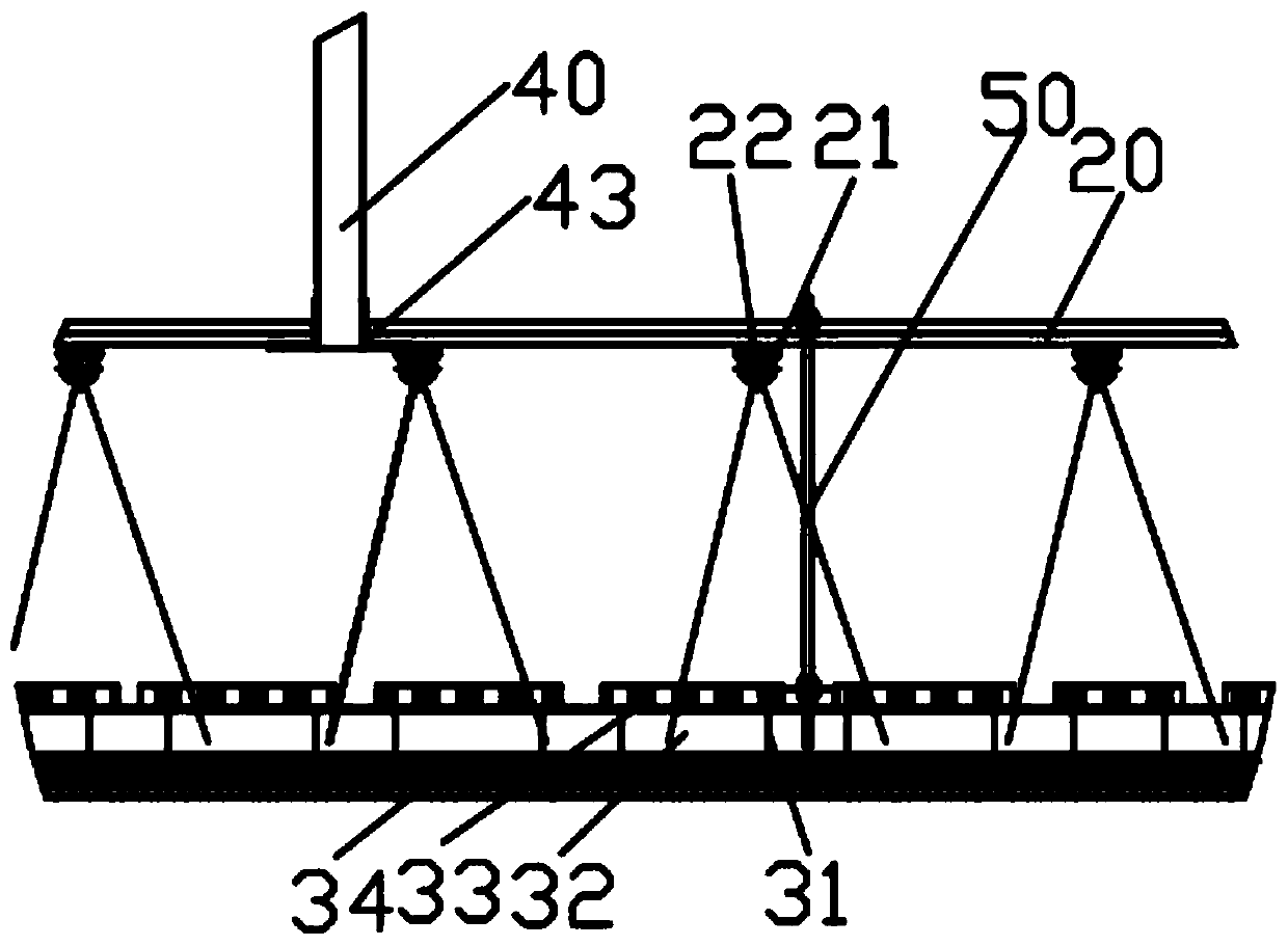 Light transmitting ceiling modeled intelligent comprehensive lamplight adjusting device