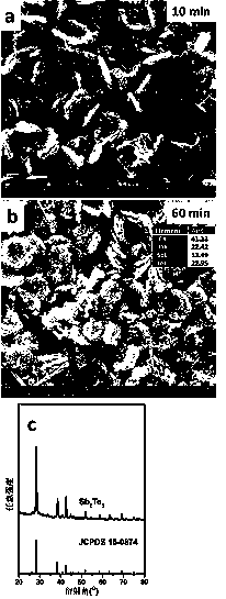 A kind of preparation method of metal telluride flower-like micro-nano structure