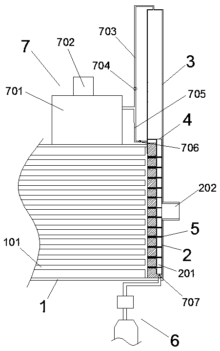 Retractable cleaning device for copper pipes of condenser