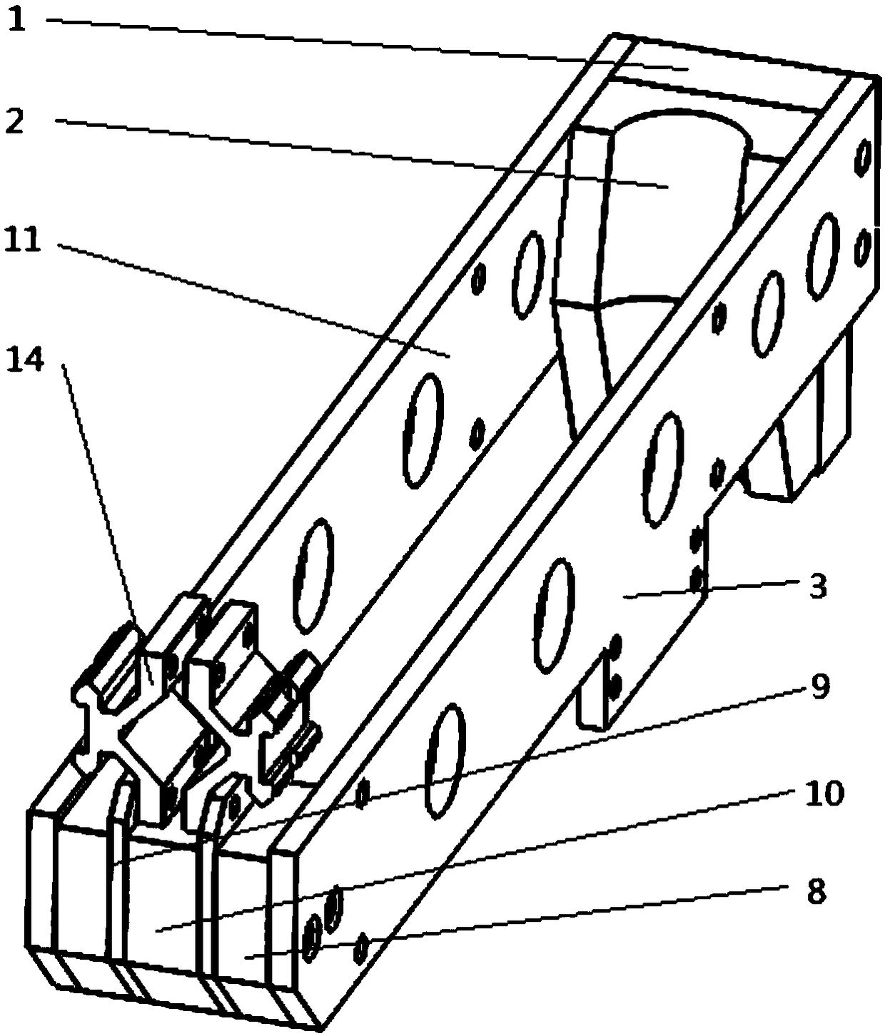 Gun clamping mechanism assembled to unmanned aerial vehicle and provided with spring buffer device