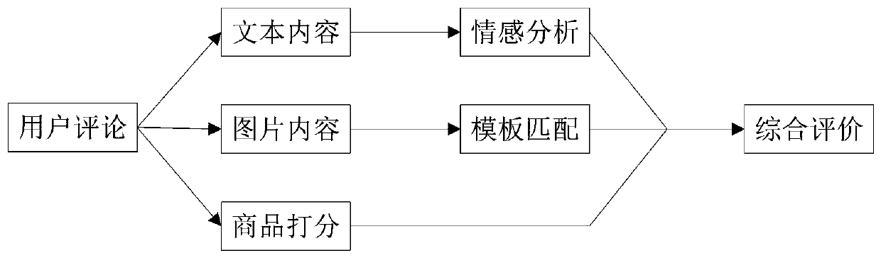 User comment analysis method based on text and picture contents