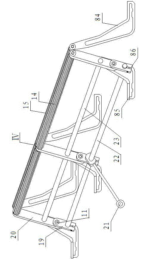 Roller combined device for full automatic double machine head 2.5 flat knitting machine