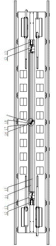 Roller combined device for full automatic double machine head 2.5 flat knitting machine