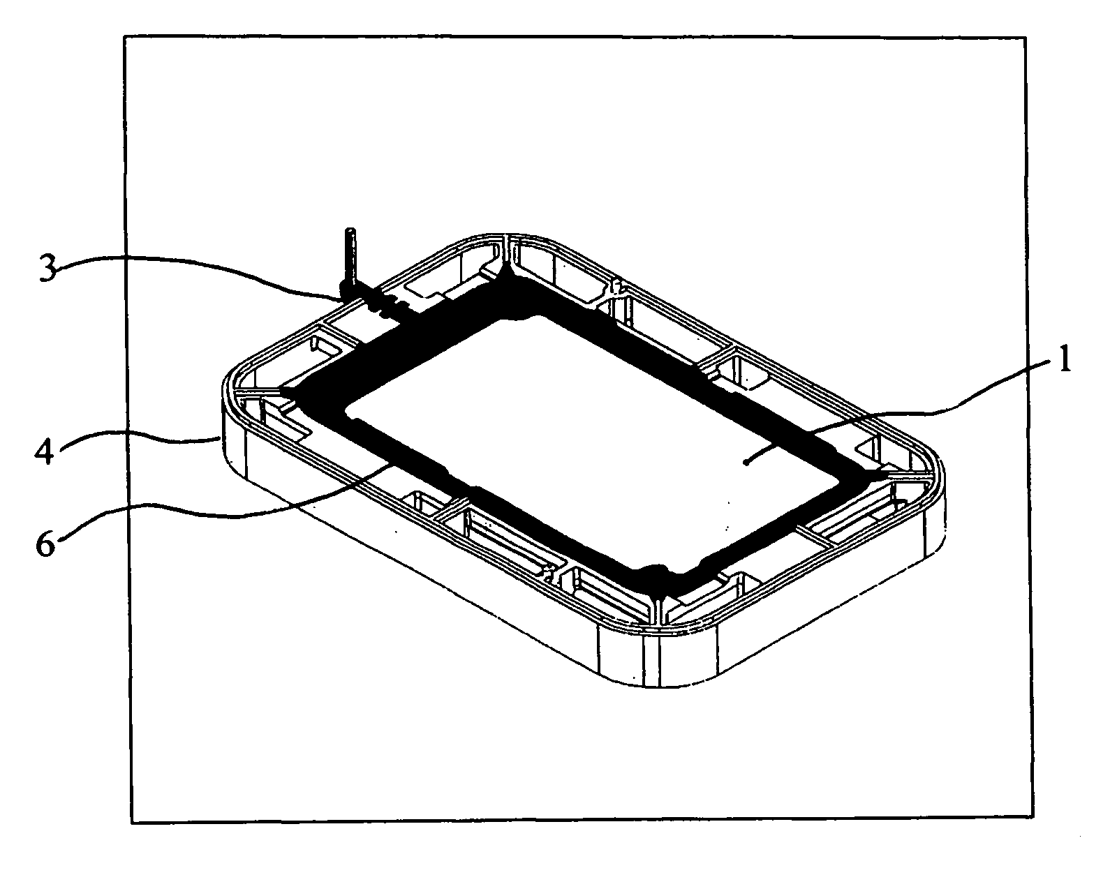 Process for making a framed electrode