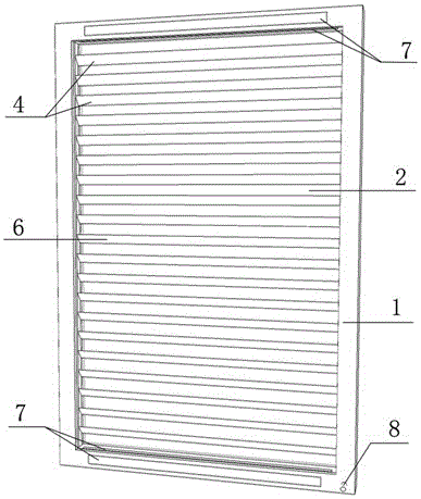 Louver type reversible heat-absorption plate core and air heat collection window system