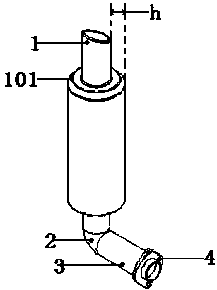 A kind of carbon fiber composite material automobile exhaust pipe tailpipe and manufacturing method thereof