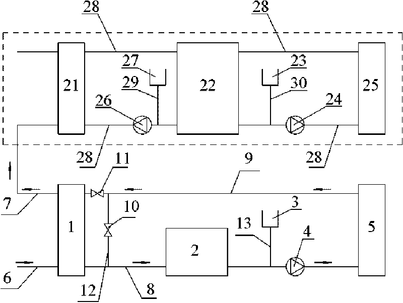 Solar thermal collector freezing prevention system