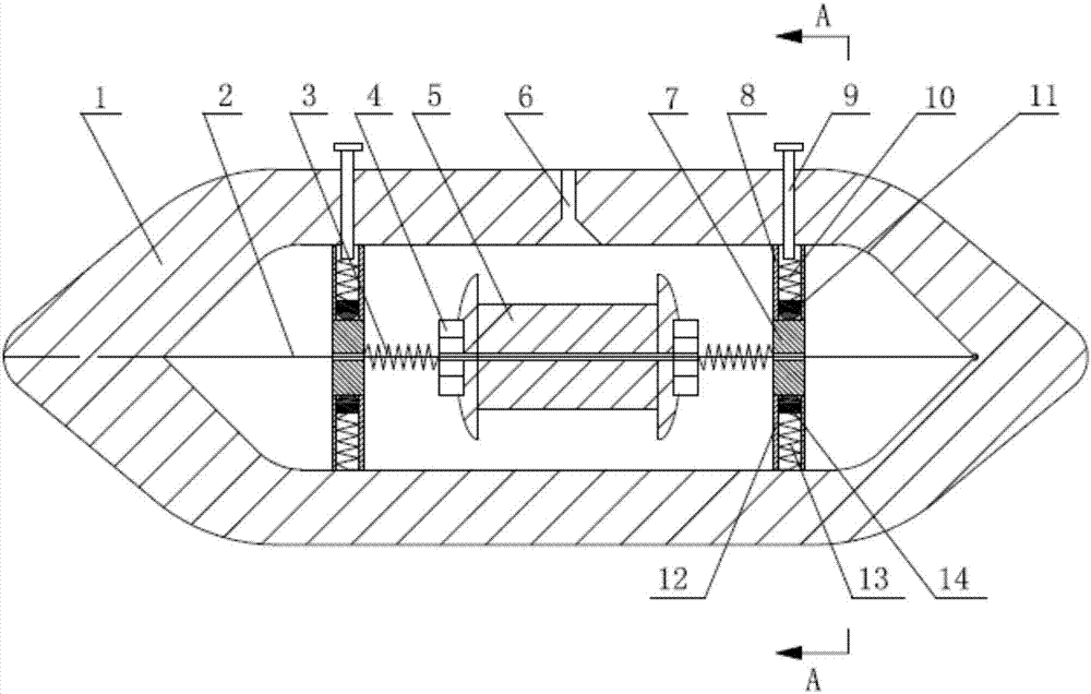 A loom shuttle with a weft tension controller