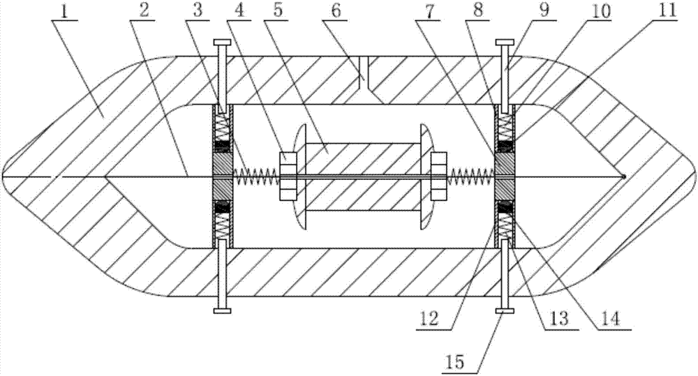 A loom shuttle with a weft tension controller