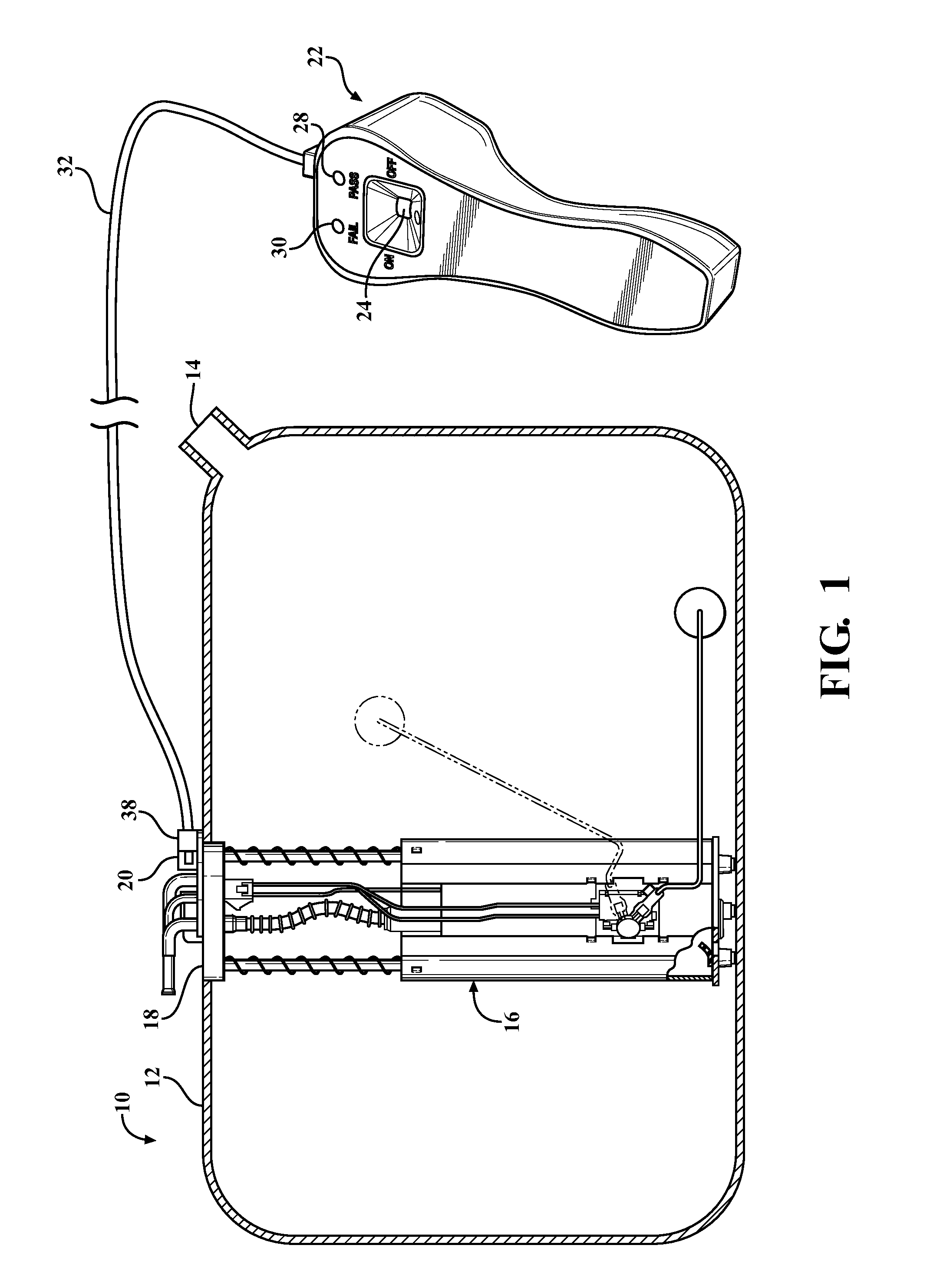 Electric fuel pump tester and method