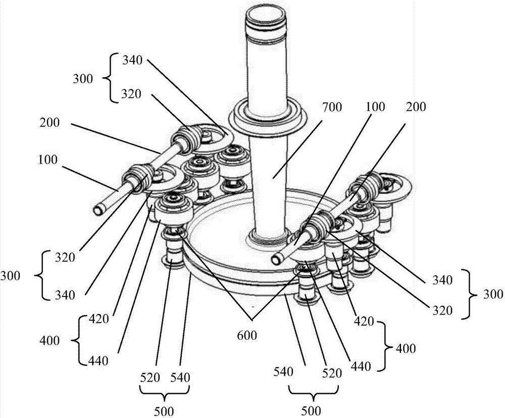 Torsion-transmission helicopter reducer