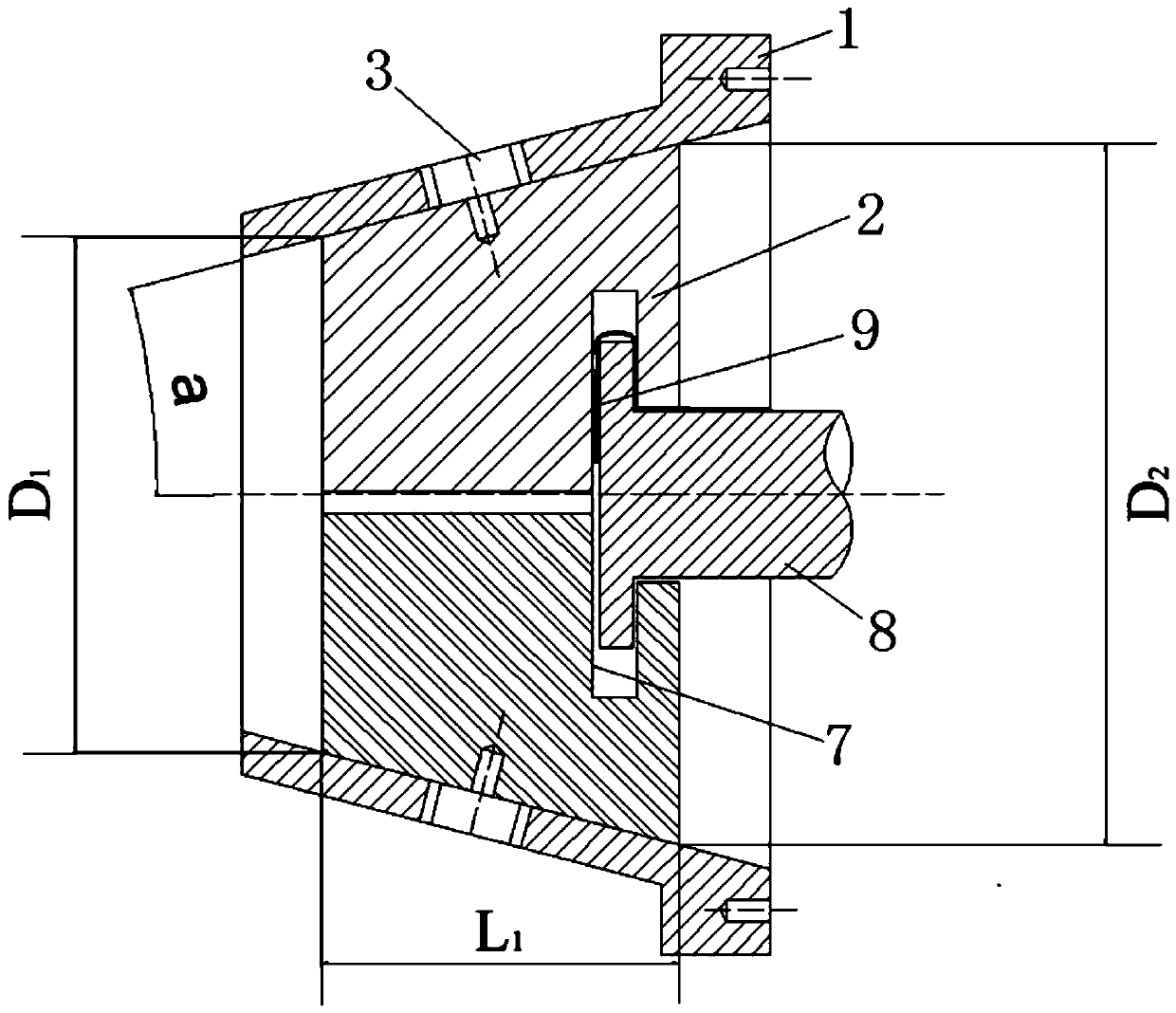 Numerical control stretch bending machine tool and clamping force monitoring method of round head fixture thereof