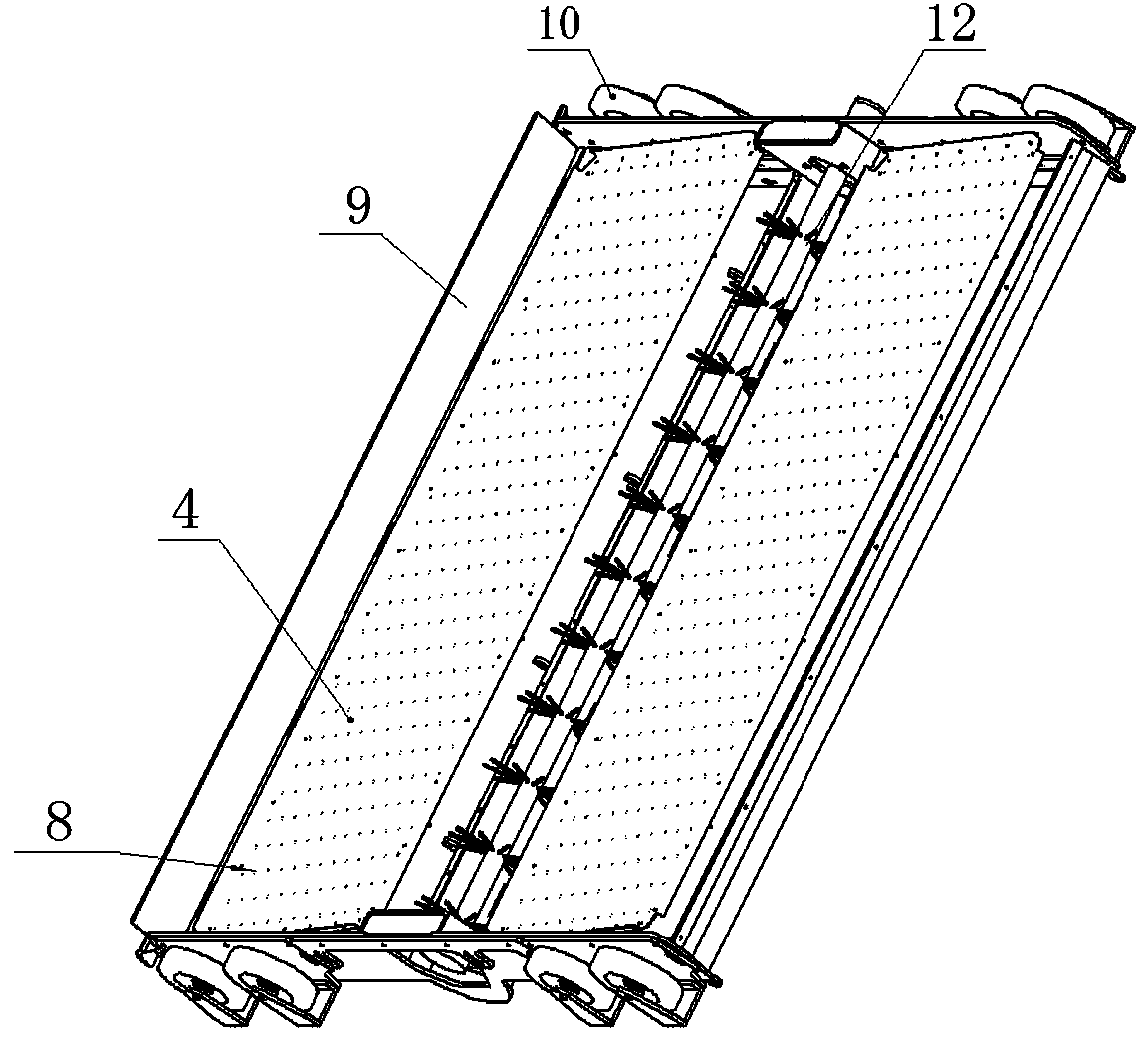 Floating plate-type quick snow thawing device and snow thawing vehicle using same