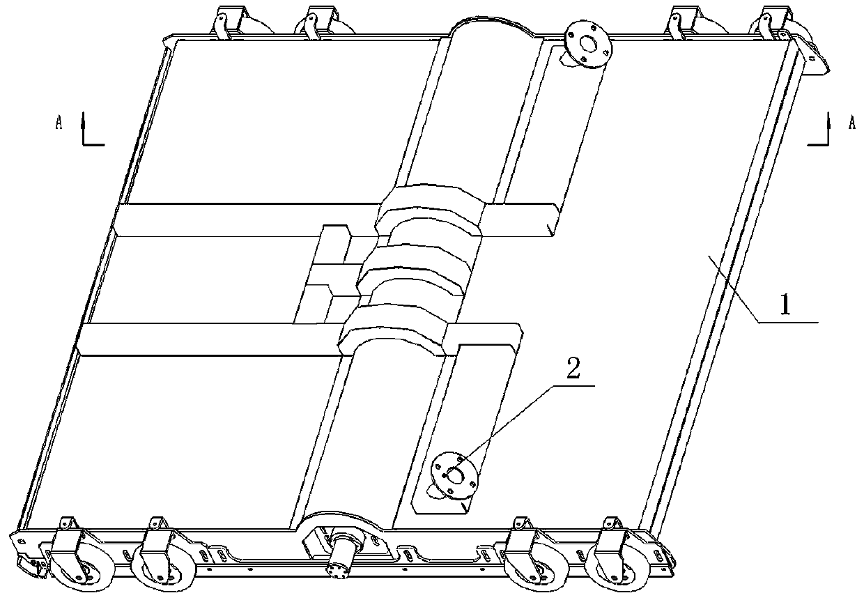 Floating plate-type quick snow thawing device and snow thawing vehicle using same