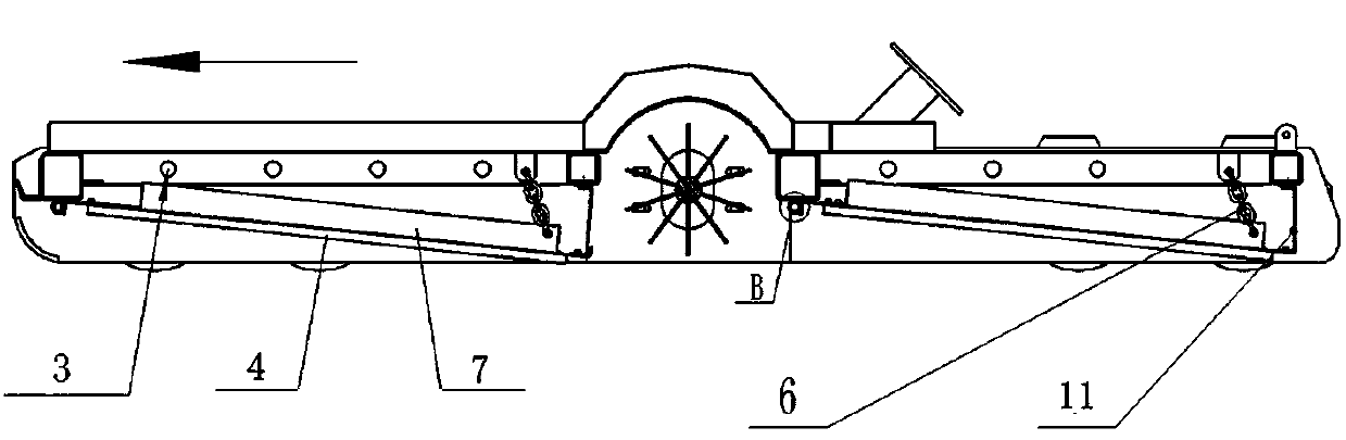 Floating plate-type quick snow thawing device and snow thawing vehicle using same