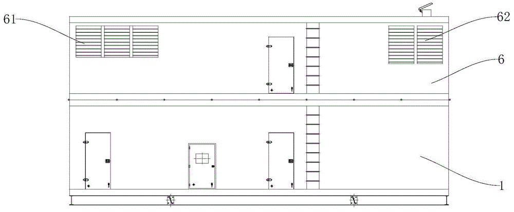 Double-layer low-noise container power station