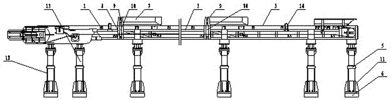 Whole pulling and moving type whole-process unloading belt conveyor for coal mine underground filling