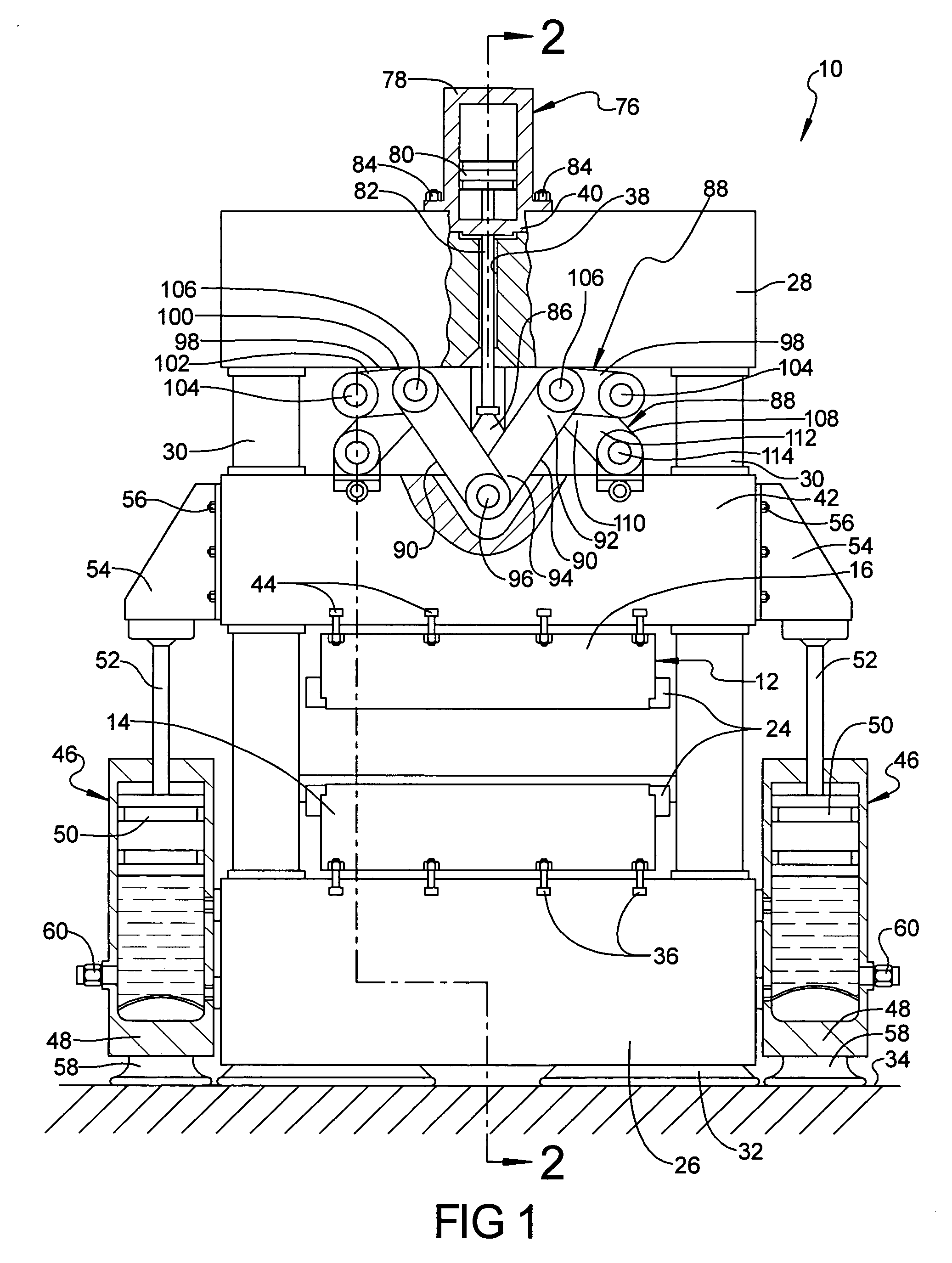 Clamp assembly for hydroforming die