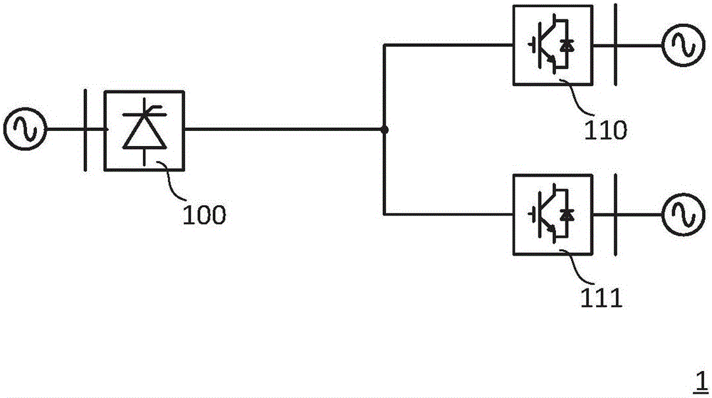 Hybrid multi-terminal direct current power transmission system and inverter station and control method thereof