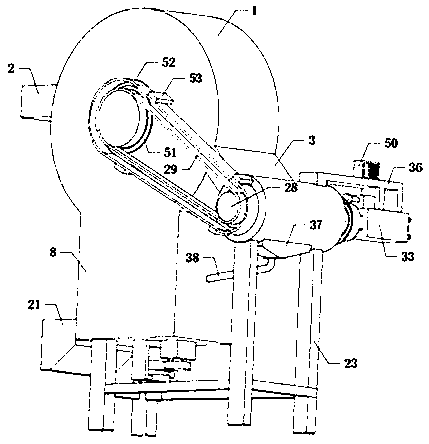 Solid-liquid separator for chemical sewage